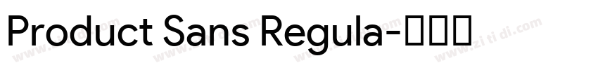 Product Sans Regula字体转换